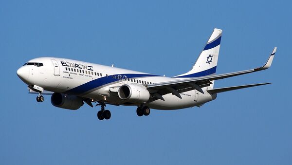 Boeing 737 da Israel Airlines - Sputnik Brasil