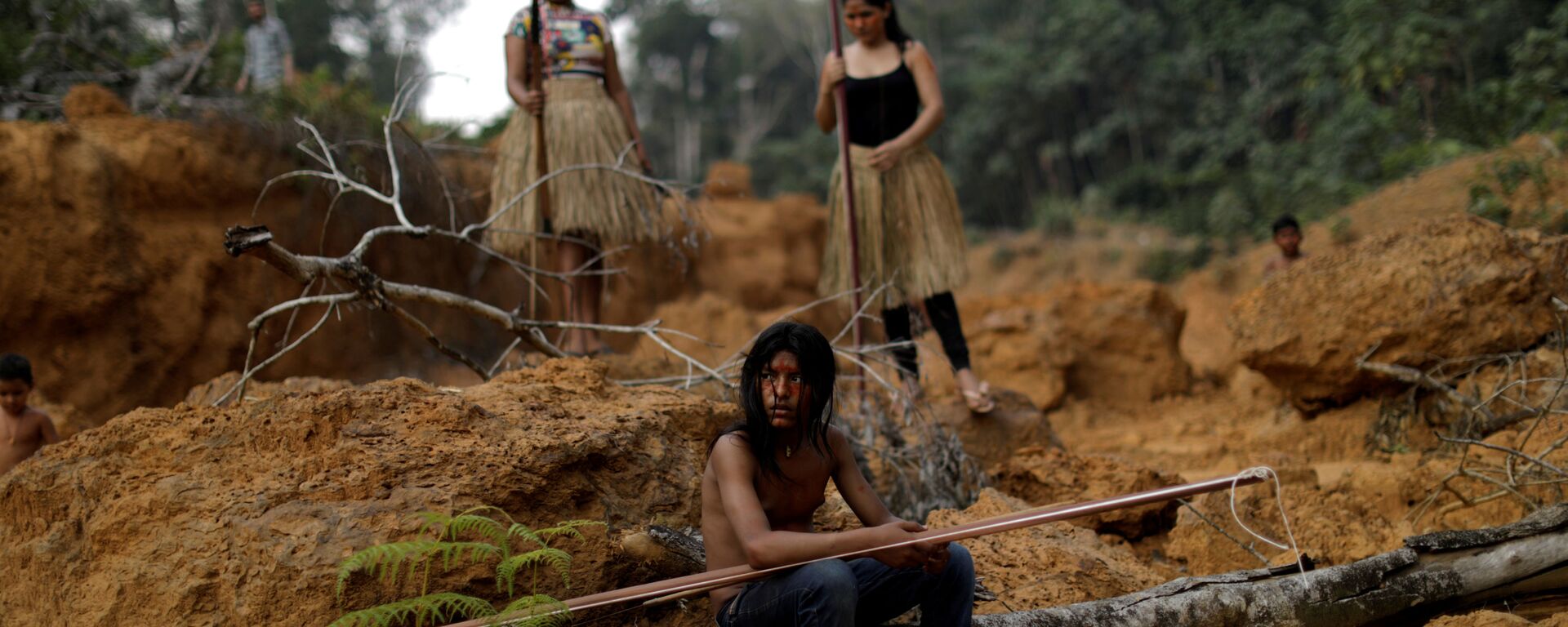 Indígenas da etnia Mura mostram área desmatada próximo ao município de Humaitá, no Amazonas - Sputnik Brasil, 1920, 08.02.2021
