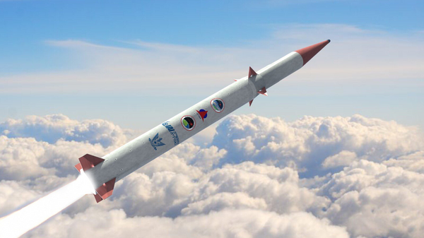 Imagem gráfica do futuro sistema de defesa antimíssil americano-israelense Arrow 4 - Sputnik Brasil