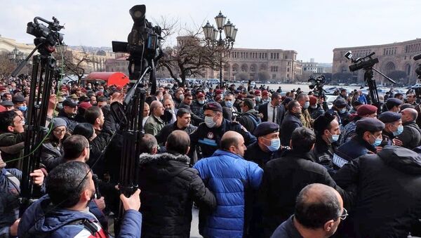Manifestação em Erevan (foto de arquivo) - Sputnik Brasil