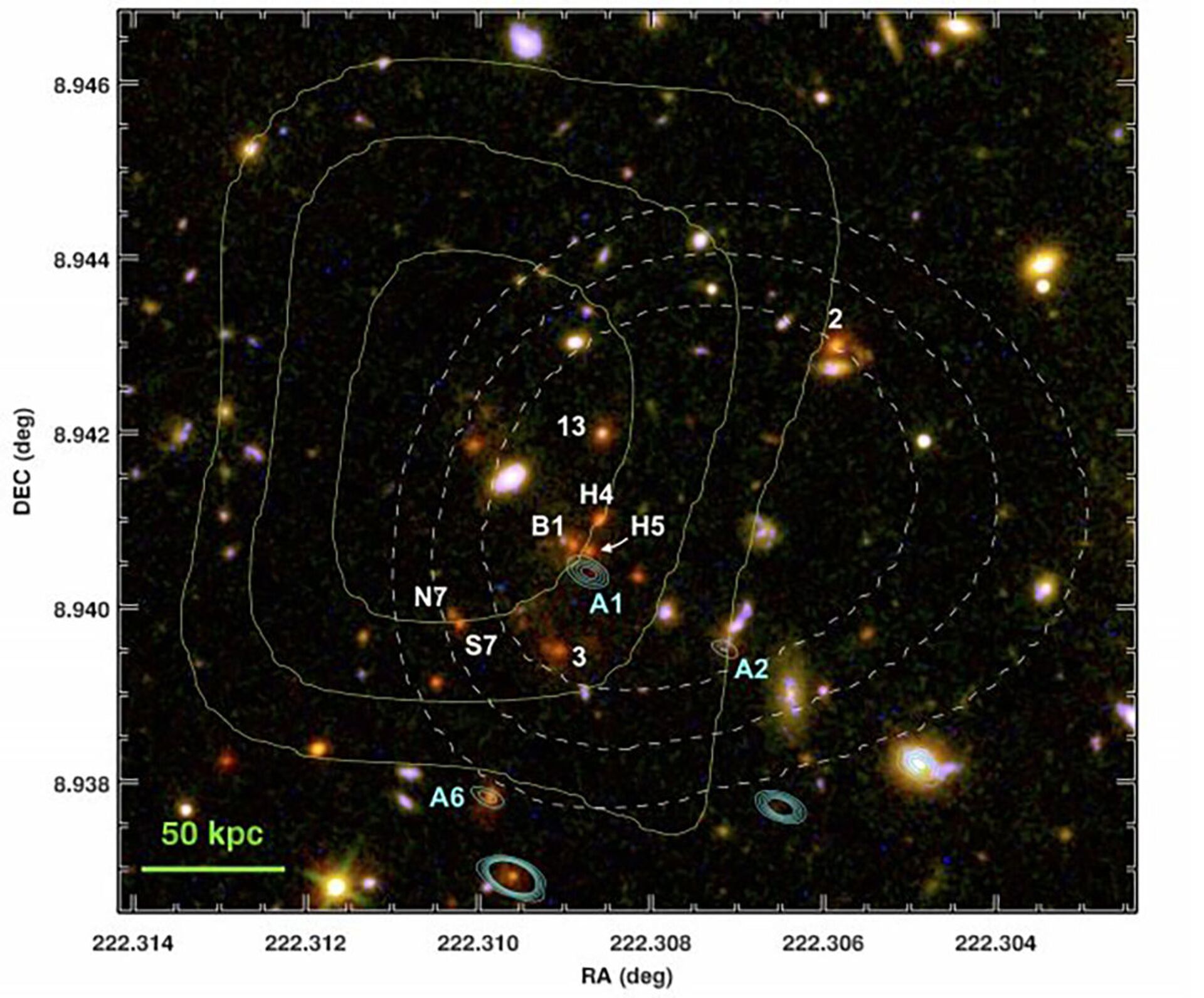 Identificados radiojatos em aglomerado de galáxias que ajudariam a entender evolução do Universo - Sputnik Brasil, 1920, 03.03.2021