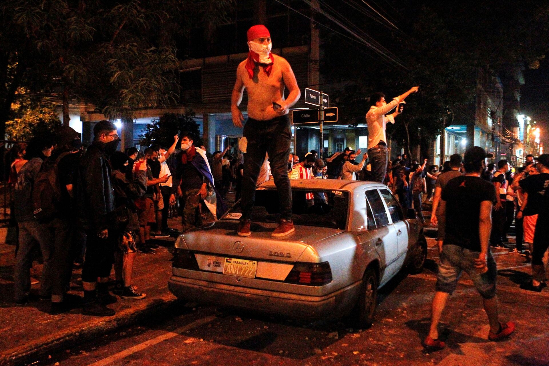 Protestos no Paraguai: manifestantes pedem renúncia do presidente - Sputnik Brasil, 1920, 06.03.2021