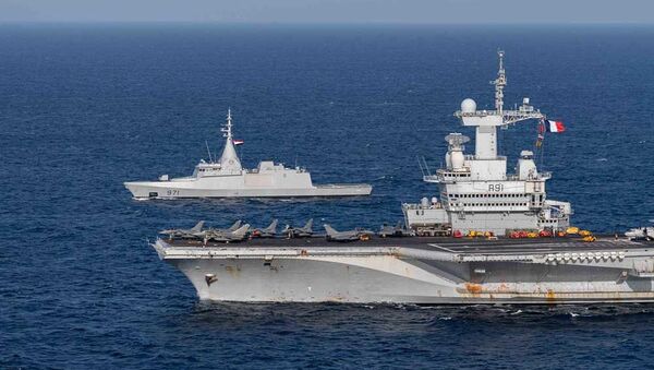  Exercícios navais conjuntos entre França e do Egito - Sputnik Brasil