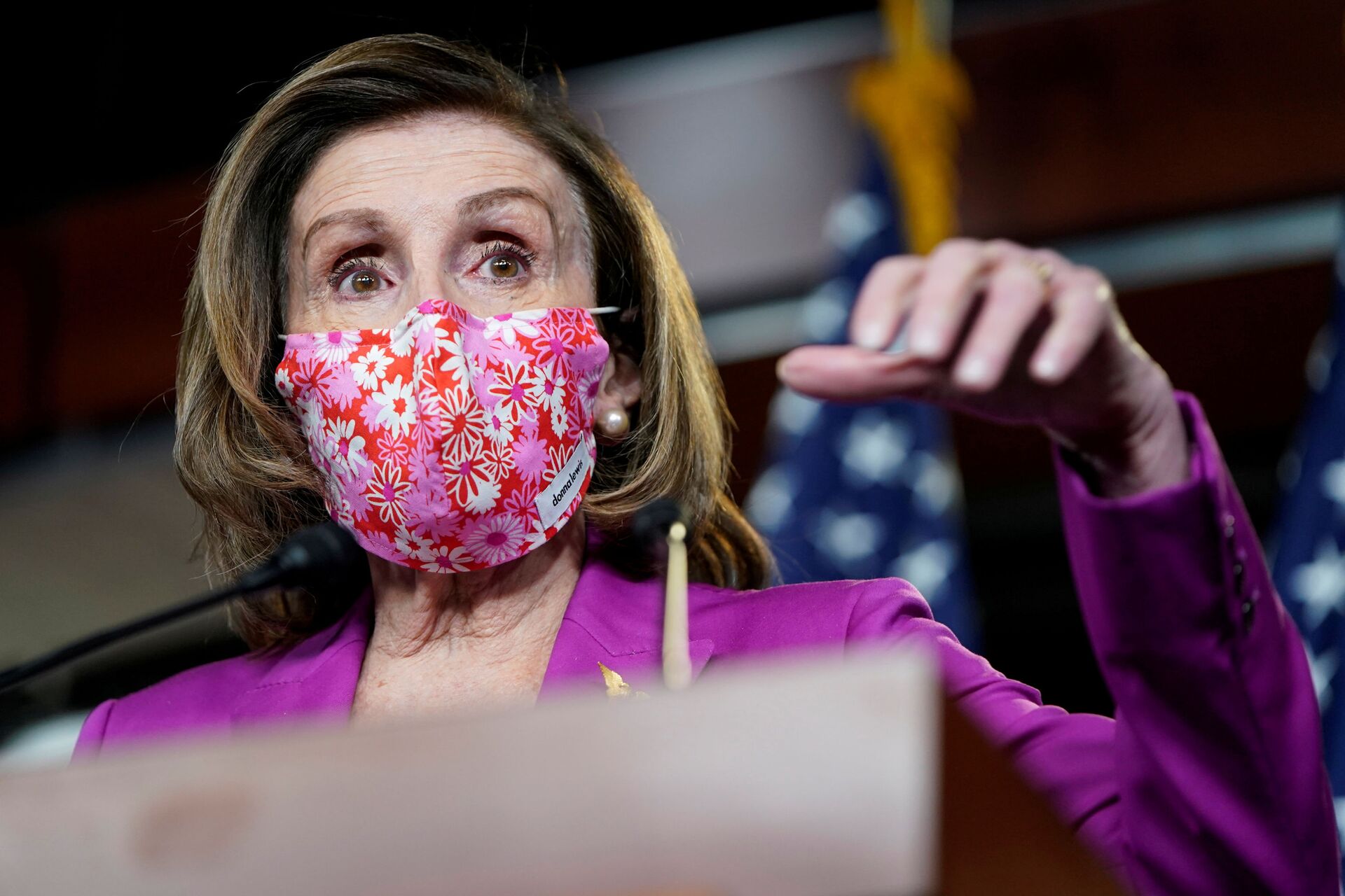 Líder da maioria democrata na câmara baixa do Congresso dos EUA, Nancy Pelosi, discursa no Capitólio, Washington, EUA, 9 de março de 2021 - Sputnik Brasil, 1920, 05.03.2022