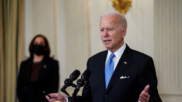 O presidente dos EUA, Joe Biden, fala sobre a resposta do país à pandemia da COVID-19, em Washington, EUA, 2 de março de 2021 - Sputnik Brasil