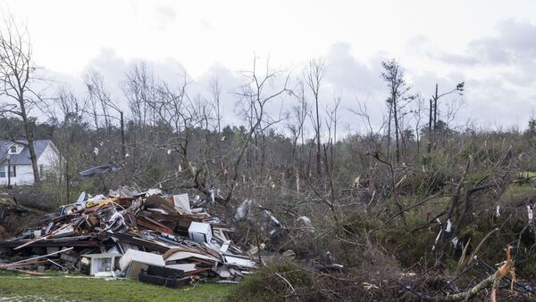 Árvores caídas em Alabama, após tempestades severas em estados do sul dos EUA, 18 de março de 2021 - Sputnik Brasil