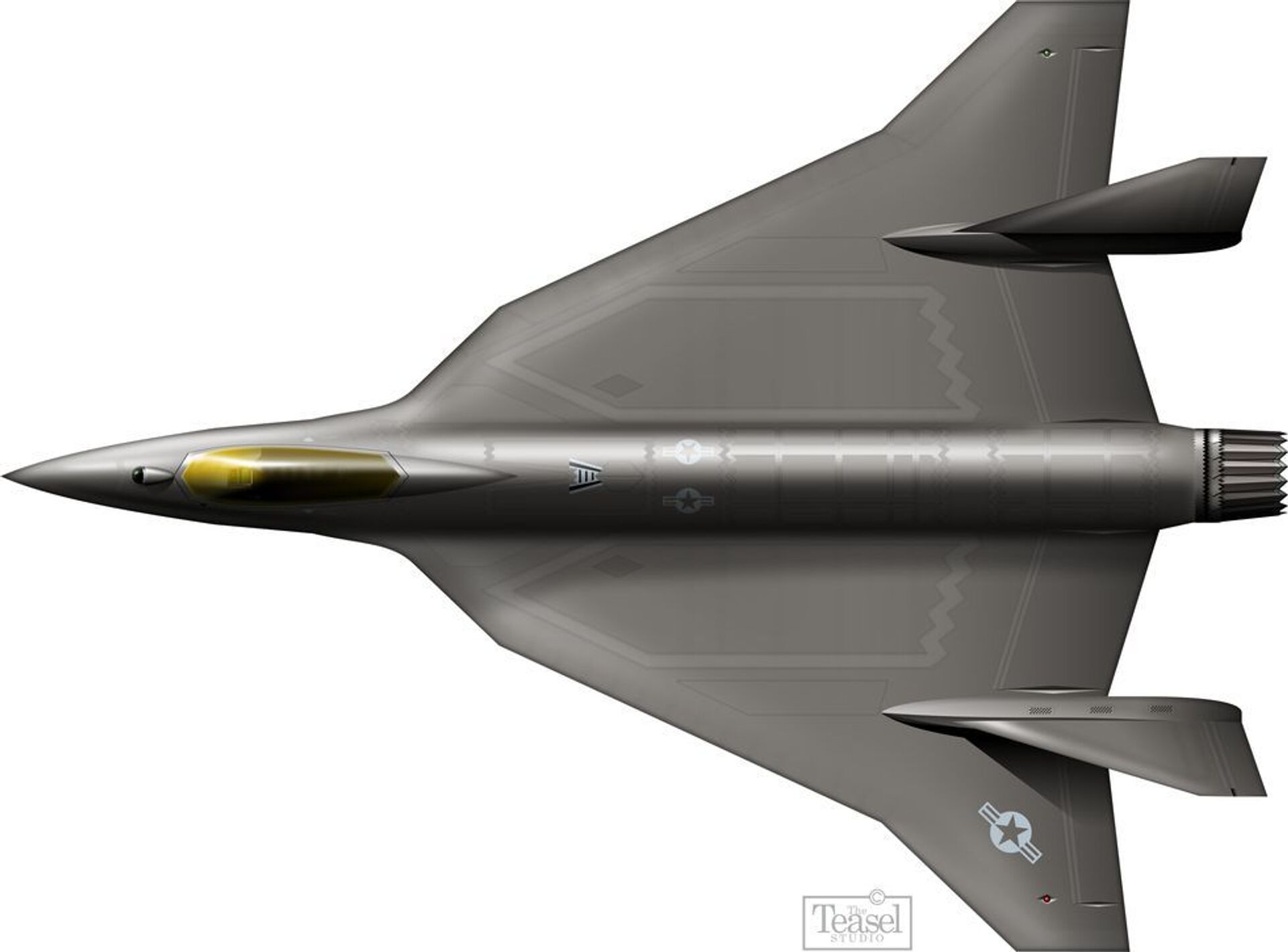 F-36: FOTOS revelam conceito artístico de 'caça dos sonhos' da Força Aérea dos EUA - Sputnik Brasil, 1920, 19.03.2021