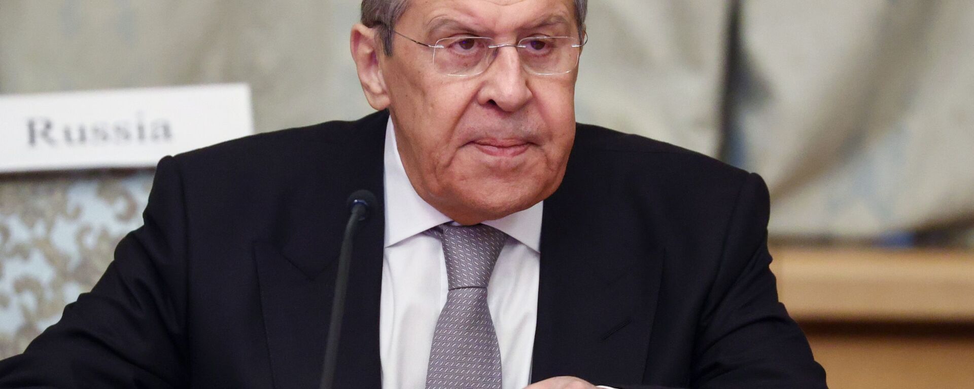 Ministro das Relações Exteriores da Rússia, Sergei Lavrov, participa de conferência de paz sobre o Afeganistão, em Moscou, Rússia, 18 de março de 2021  - Sputnik Brasil, 1920, 12.02.2022