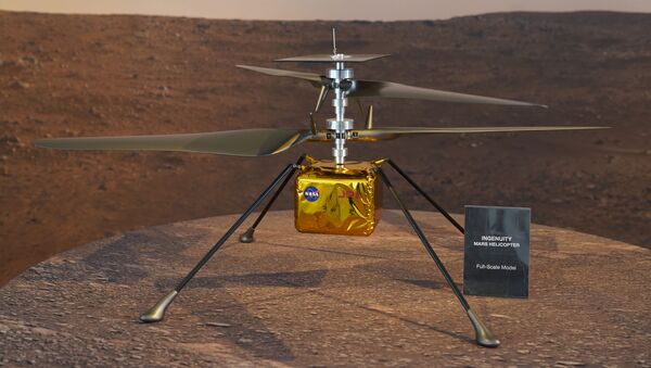 Modelo do helicóptero de Marte, Ingenuity, da NASA - Sputnik Brasil