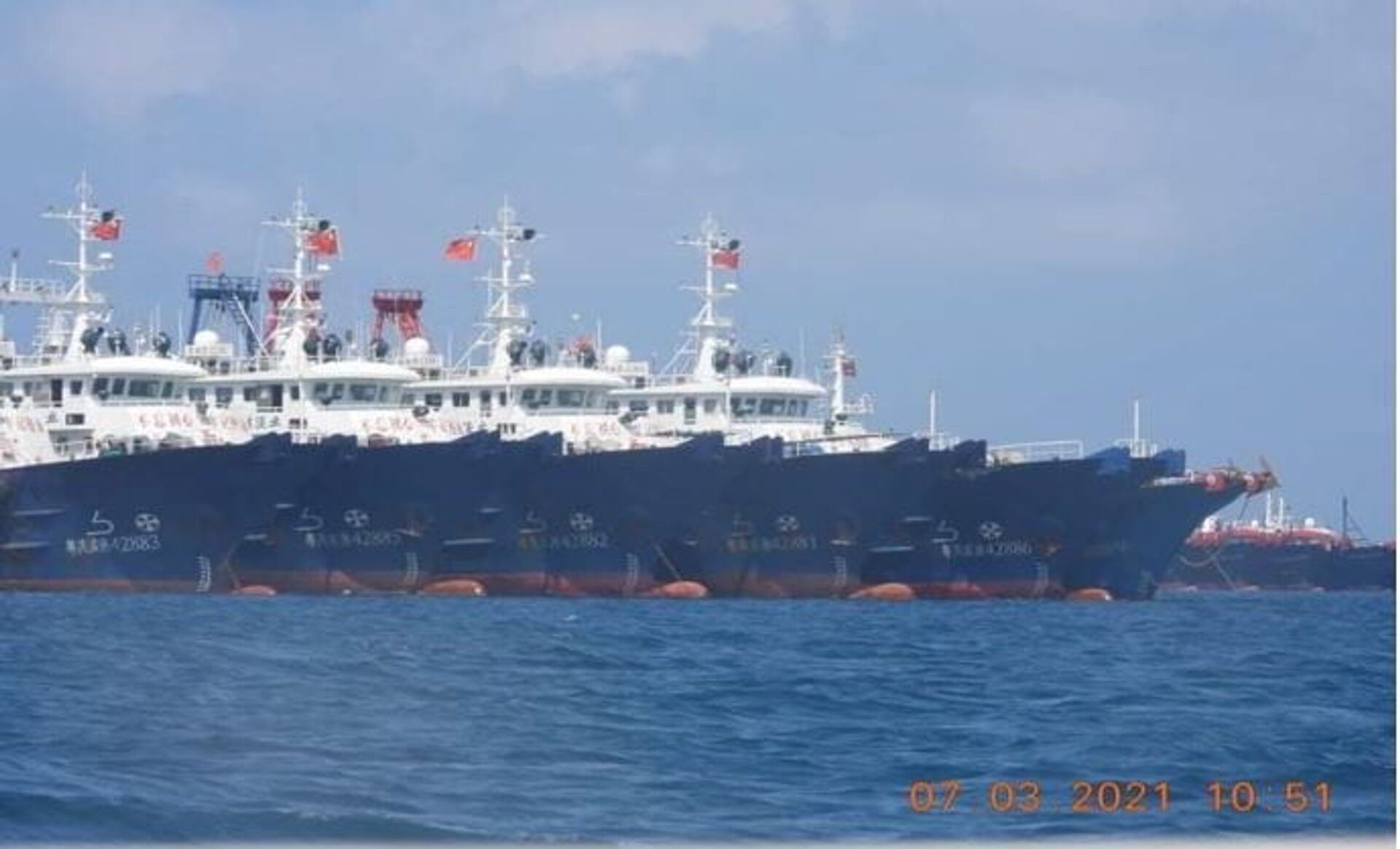 Barcos chineses mantêm presença constante no disputado recife de Whitsun há 2 anos, diz think tank - Sputnik Brasil, 1920, 22.04.2021
