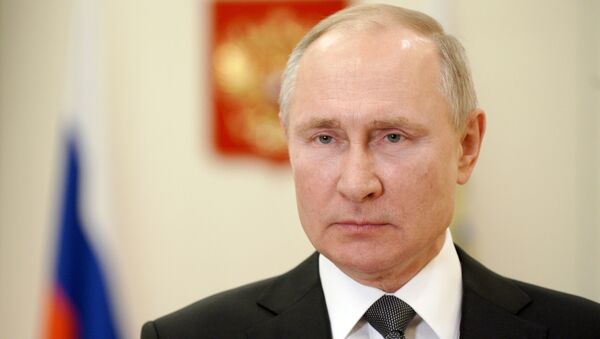 Vladimir Putin, presidente da Rússia, em 27 de fevereiro de 2021 - Sputnik Brasil