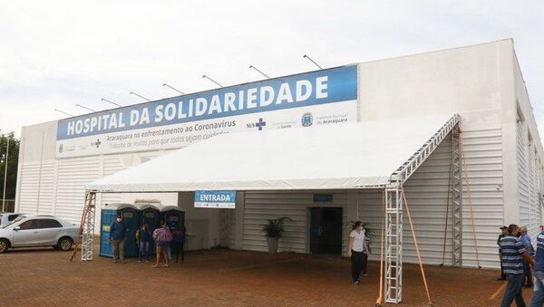Hospital da Solidariedade, em Araraquara, interior de São Paulo, SP - Sputnik Brasil