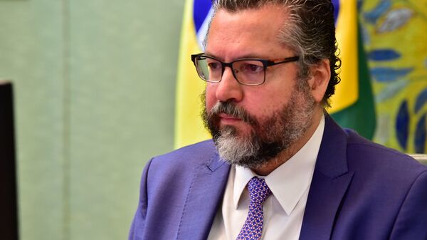 Ernesto Araújo participa de reunião do Ministério das Relações Exteriores. - Sputnik Brasil