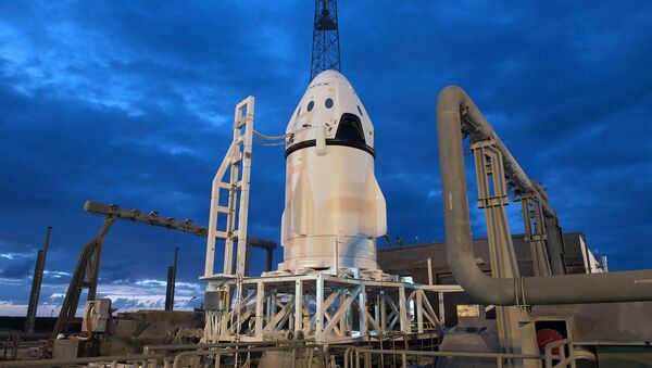 Em 6 de maio de 2015, a SpaceX concluiu o primeiro teste de voo da nave Crew Dragon, projetada para transportar humanos ao espaço - Sputnik Brasil
