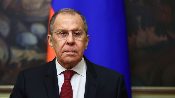Ministro das Relações Exteriores da Rússia, Sergei Lavrov durante reunião em Moscou  - Sputnik Brasil
