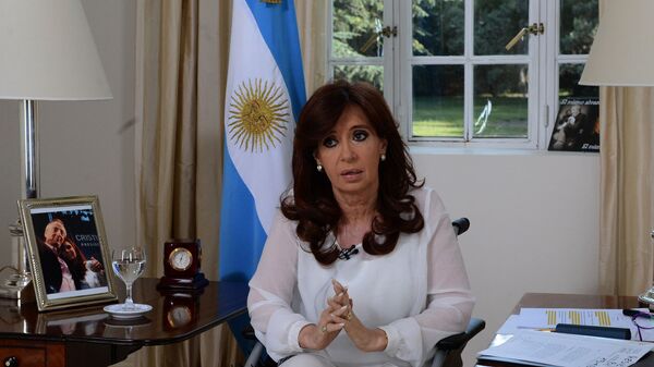 A hoje vice-presidente da Argentina, Cristina Kirchner, em Buenos Aires, no dia 15 de março de 2016 - Sputnik Brasil