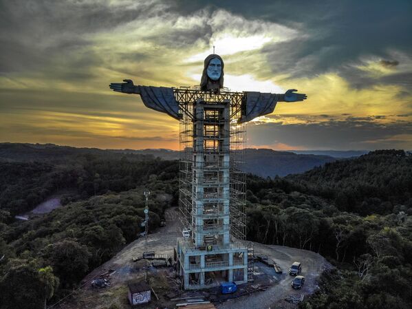 Vista para futura estátua de Cristo Redentor no Rio Grande do Sul, que promete ser maior que a do Rio, 9 de abril de 2021 - Sputnik Brasil