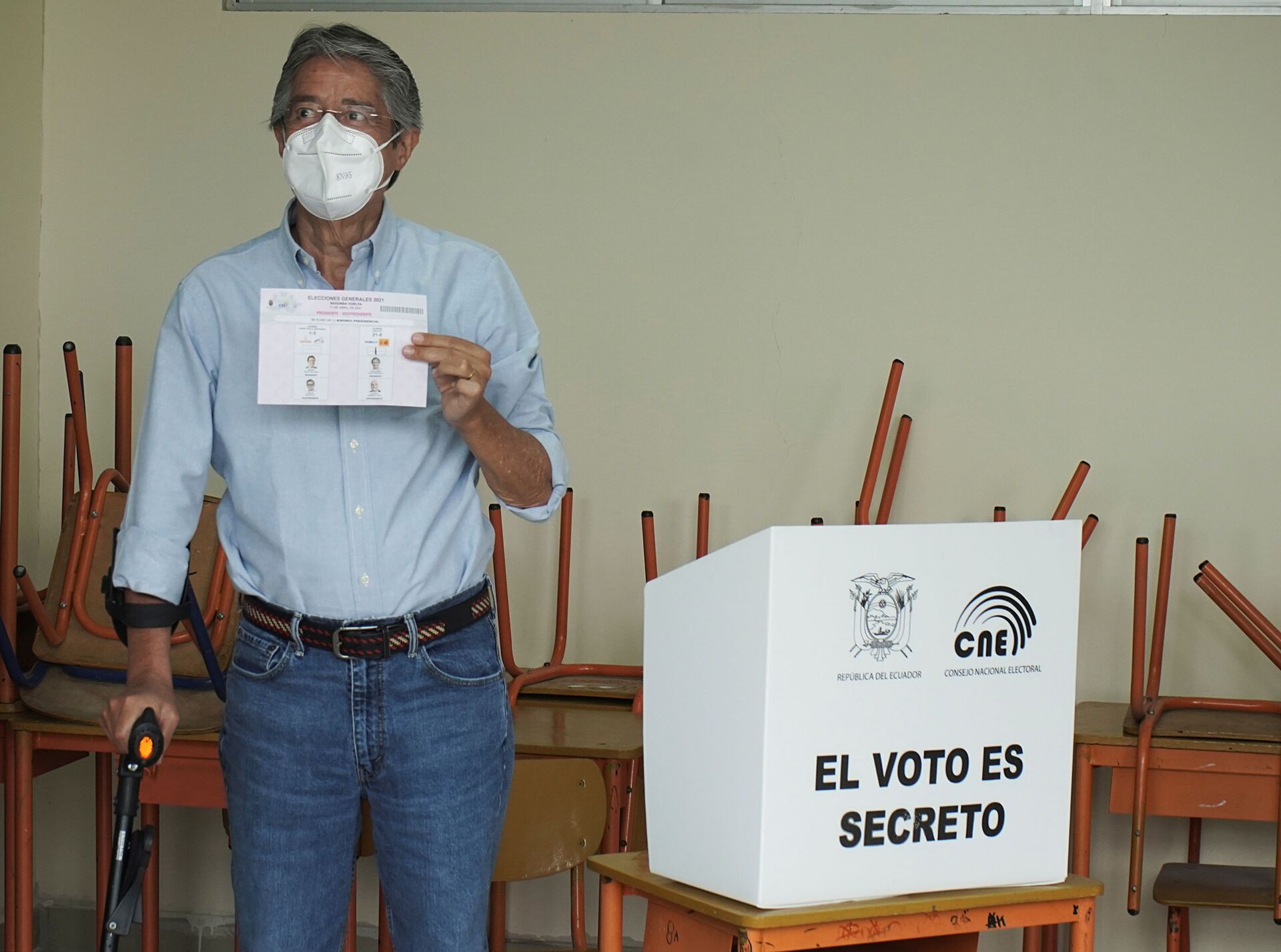 Com mais de 90% da urnas apuradas, Lasso lidera 2º turno das eleições no Equador - Sputnik Brasil, 1920, 11.04.2021