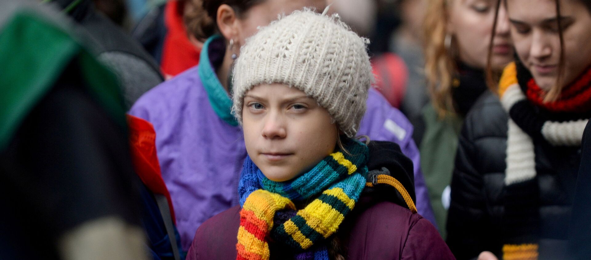 A ativista sueca pelo clima Greta Thunberg participa da manifestação '' Europe Climate Strike '' em Bruxelas, Bélgica, 6 de março de 2020 - Sputnik Brasil, 1920, 19.04.2021