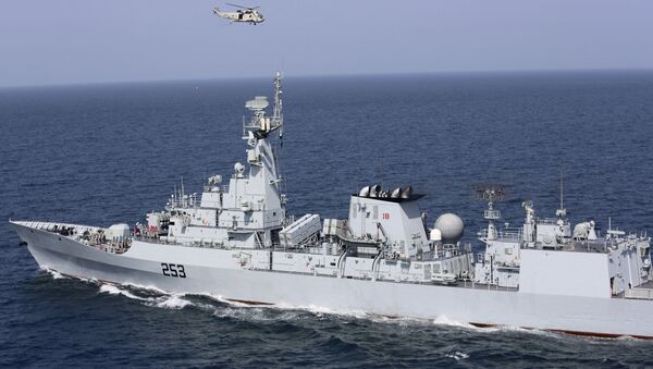Navio de guerra paquistanês participa do exercício de paz Aman no mar Arábico, perto de Karachi, Paquistão - Sputnik Brasil
