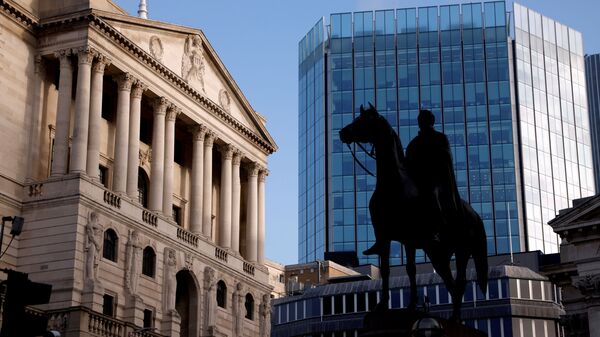 Banco da Inglaterra no distrito financeiro de Londres, em 5 de novembro de 2020 - Sputnik Brasil