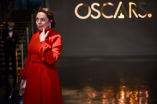 Atriz Olivia Colman na 93ª cerimônia de premiação do Oscar em Los Angeles
 - Sputnik Brasil