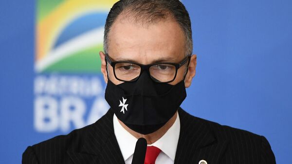 Antonio Barra Torres, presidente da Agência Nacional de Vigilância Sanitária (Anvisa), durante pronunciamento. - Sputnik Brasil