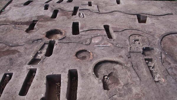 Antigas tumbas descobertas no sítio arqueológico da província do delta do Nilo, no Egito - Sputnik Brasil