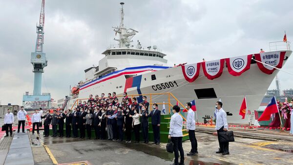 Navio da Guarda Costeira de Taiwan é comissionado na cidade de Kaohsiung, 29 de abril de 2021 - Sputnik Brasil