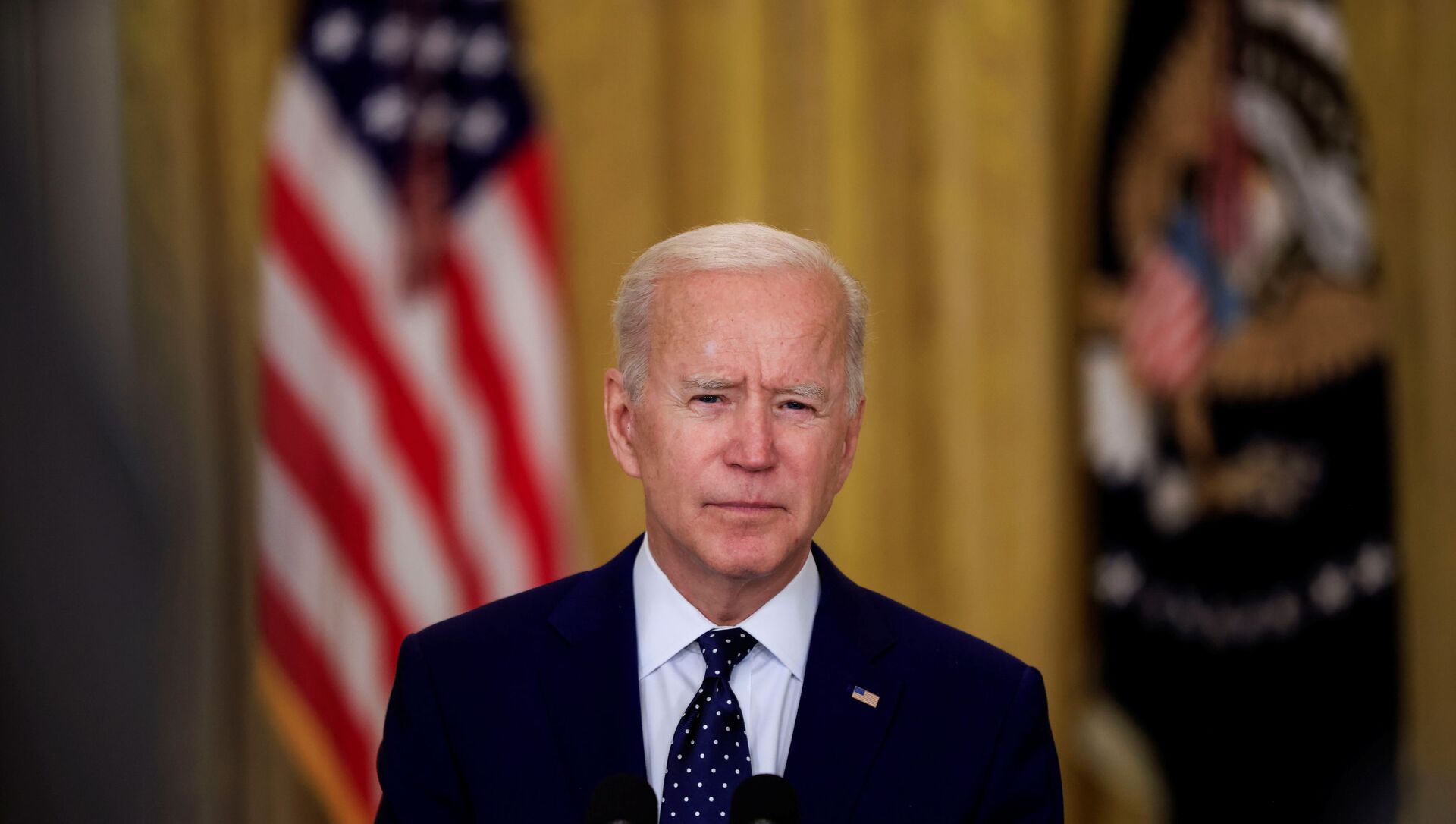 O presidente dos EUA, Joe Biden, na Casa Branca em Washington, EUA, 15 de abril de 2021 - Sputnik Brasil, 1920, 22.05.2021