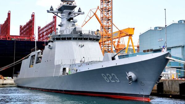 Nova fragata, Daejeon, em registro feito pela Marinha da Coreia do Sul - Sputnik Brasil