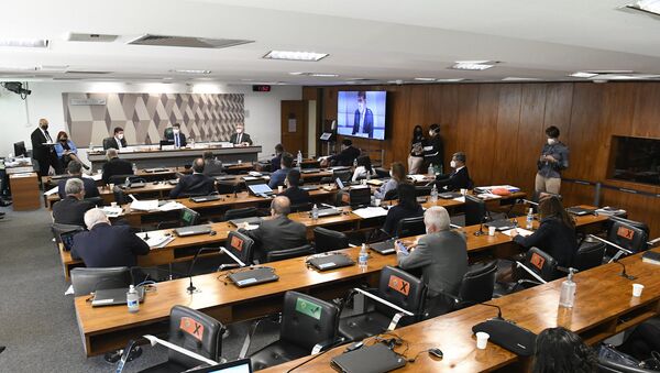 Comissão Parlamentar de Inquérito (CPI) da Covid realiza oitiva do ex-ministro da Saúde Luiz Henrique Mandetta - Sputnik Brasil