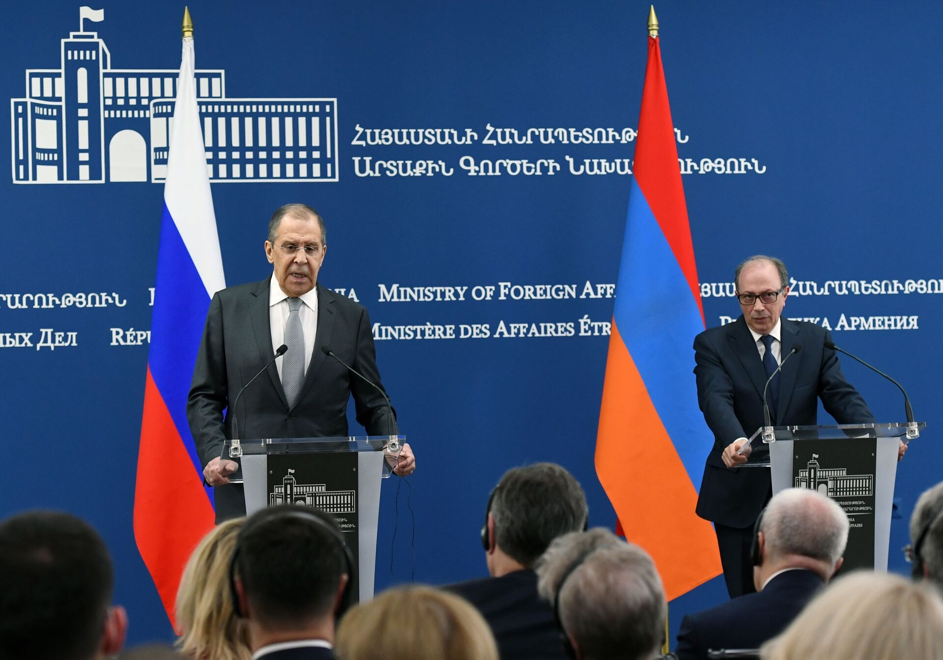 Visita do chanceler russo, Sergei Lavrov, na Armênia, 6 de maio de 2021 - Sputnik Brasil, 1920, 22.05.2022
