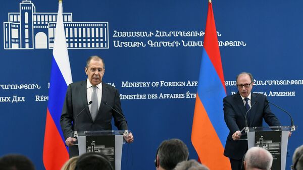 Visita do chanceler russo, Sergei Lavrov, na Armênia, 6 de maio de 2021 - Sputnik Brasil