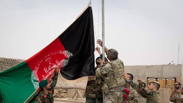 Cerimônia de transferência em Camp Anthonic, do Exército dos EUA, para as Forças de Defesa Afegãs na província de Helmand, Afeganistão , 2 de maio de 2021. - Sputnik Brasil
