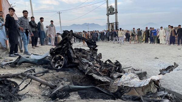 Local da explosão de um carro-bomba em Cabul, Afeganistão - Sputnik Brasil