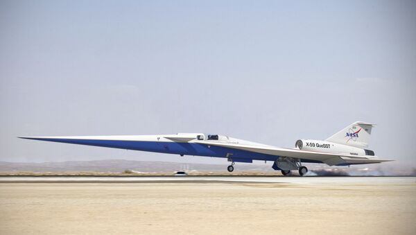Avião da NASA X-59 Quiet SuperSonic Technology (Tecnologia Supersônica Silenciosa) - Sputnik Brasil