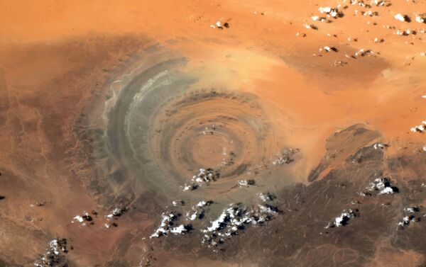 Foto do deserto do Saara captada pelo astronauta Thomas Pesquet - Sputnik Brasil