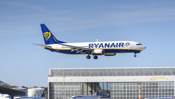 Avião da companhia aérea irlandesa, Ryanair (imagem referencial) - Sputnik Brasil