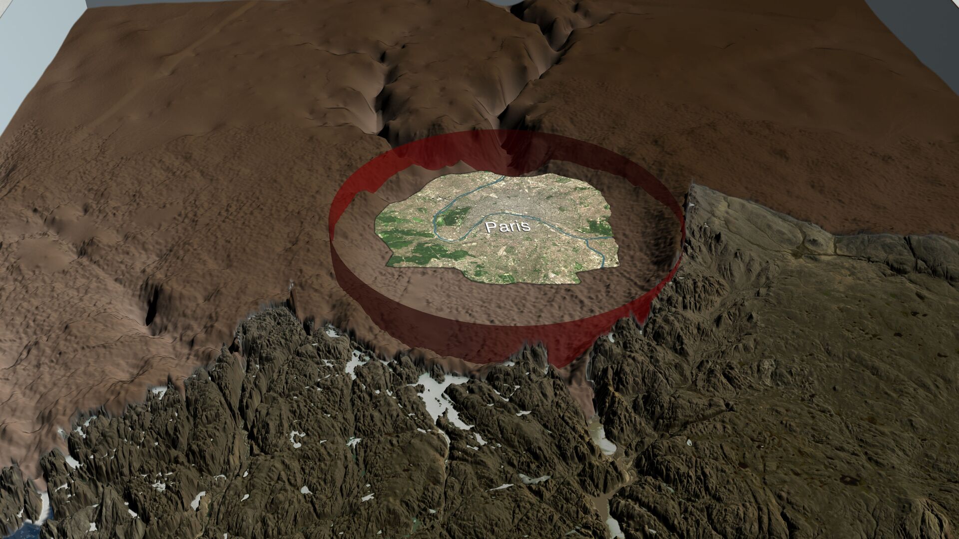 Revelados detalhes de queda de asteroide que deixou cratera gigante na Groenlândia há 11.700 anos - Sputnik Brasil, 1920, 04.06.2021