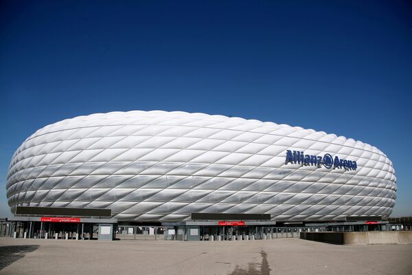 Allianz Arena, estádio de futebol em Munique, Alemanha, sede do campeonato Euro 2020 - Sputnik Brasil