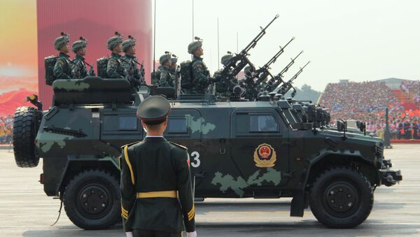 Polícia Armada Antiterrorista da China em parada militar em Pequim - Sputnik Brasil