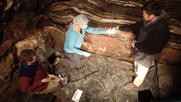 Caverna Denisova, na Sibéria, Rússia, onde cientistas da Austrália, Alemanha e Rússia encontraram uma história ocupacional de diferentes grupos humanos - Sputnik Brasil