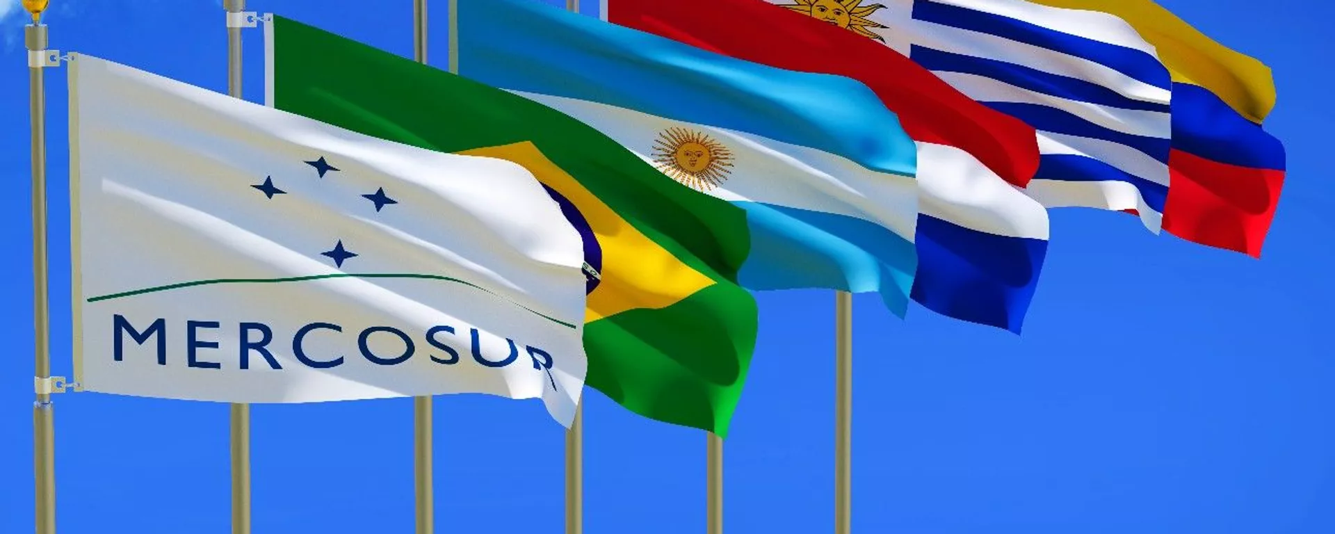 Bandeiras dos países do Mercosul - Sputnik Brasil, 1920, 28.11.2023