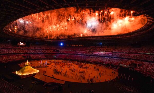 Cerimônia de abertura da 32ª edição dos Jogos Olímpicos de Verão em Tóquio, no Japão - Sputnik Brasil