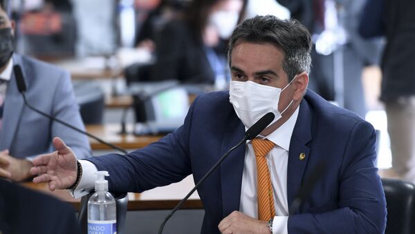 Ciro Nogueira durante sessão da CPI da Covid no Senado, Brasília, 8 de julho de 2021 - Sputnik Brasil