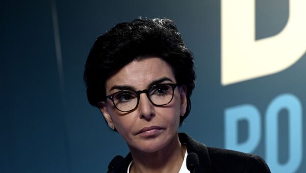 A conservadora Rachida Dati quando ainda candidata à eleição para prefeitura de Paris em março de 2020 - Sputnik Brasil