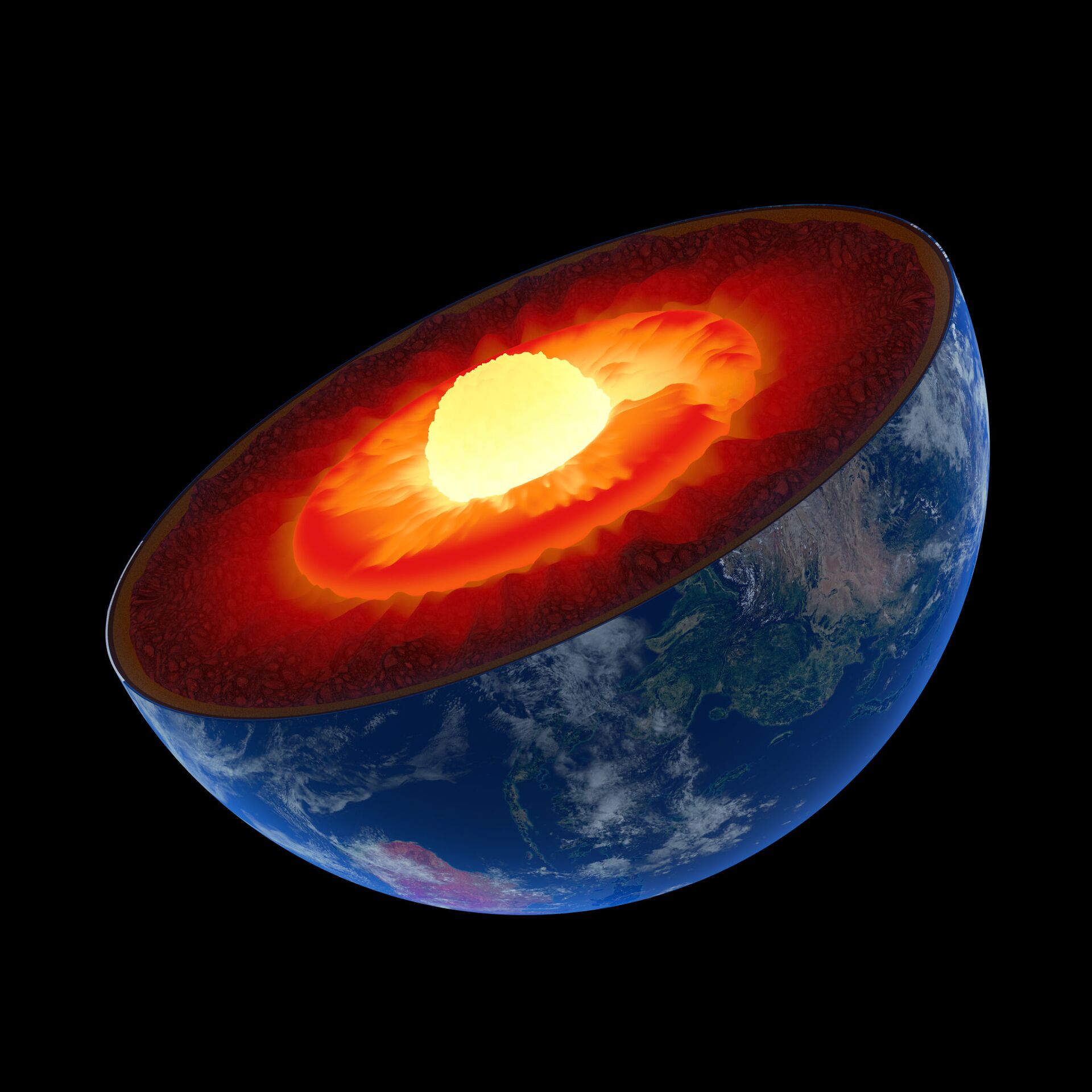 Composição do manto da Terra revisada graças à pesquisa na Fonte Avançada de Fótons do Laboratório Nacional de Argonne - Sputnik Brasil, 1920, 09.11.2021