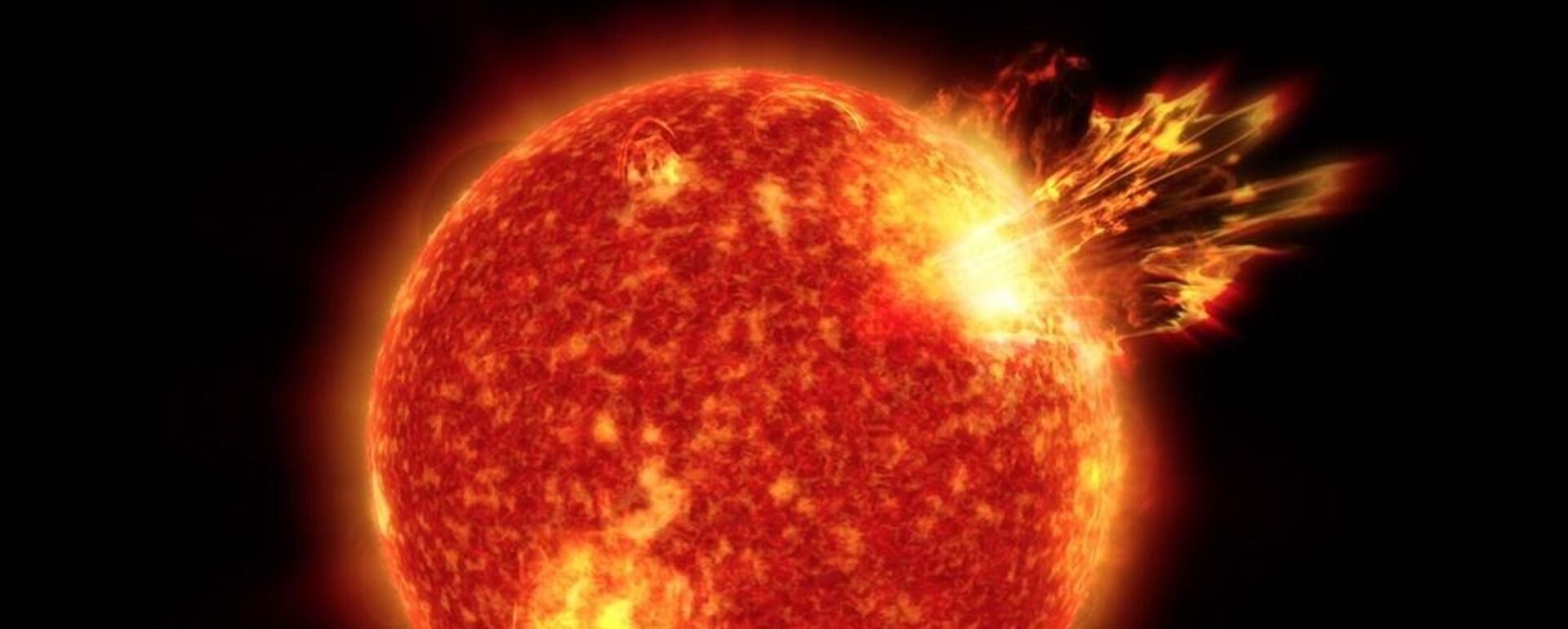 Ilustração de como o Sol poderia ter sido há 4 bilhões de anos, durante o período em que a vida se desenvolveu na Terra - Sputnik Brasil, 1920, 23.05.2023