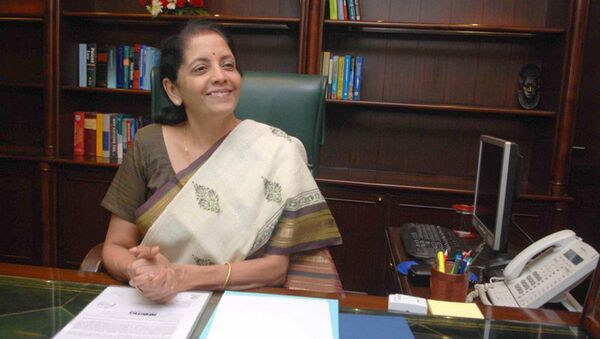 Ministra das Finanças da Índia, Nirmala Sitharaman - Sputnik Brasil